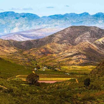 Winnice i pasma górskie w Republice Południowej Afryki